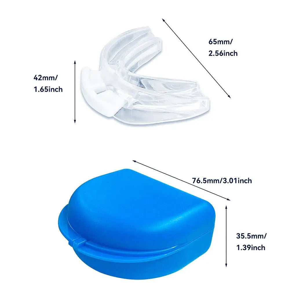 Anit-Snore Mouthpiece Soft Silicone Portable anti Snore Device That Work Sleep Stop Apnea Mouth Guard Stopper for Men Women