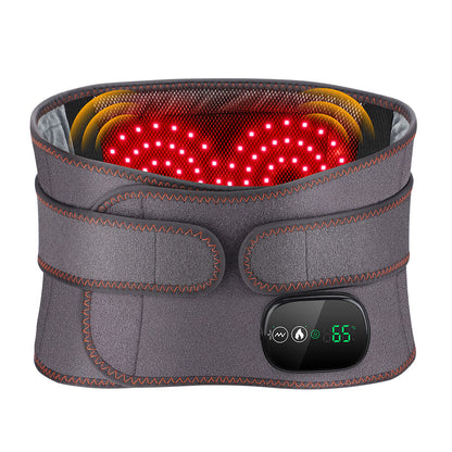 Red Light Therapy Massage Belt with Vibration for Lower Back Pain Relief